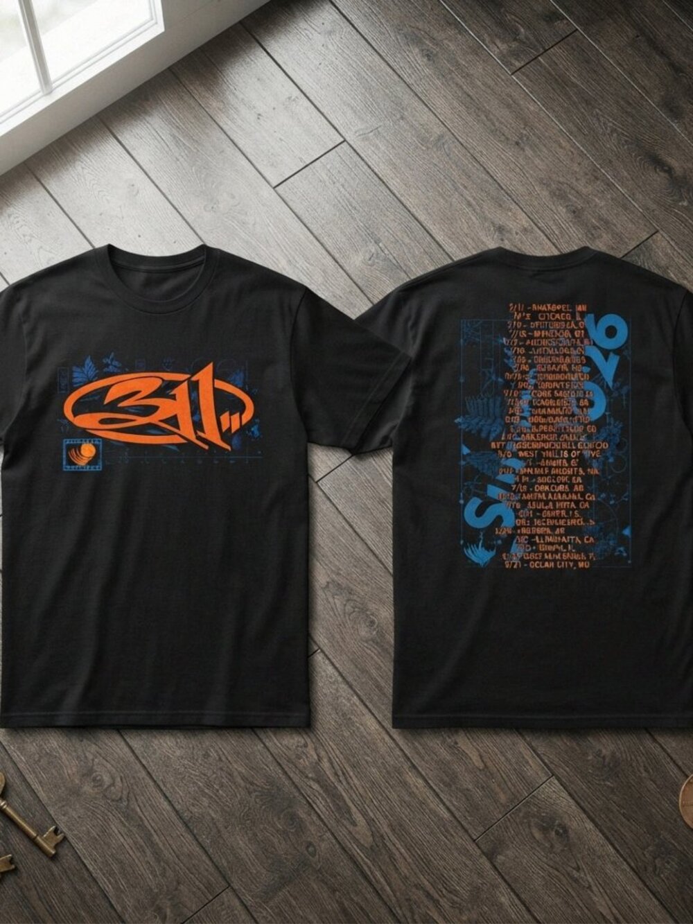 311 Band Summer 2026 Tour Dates Vintage Black T-Shirt